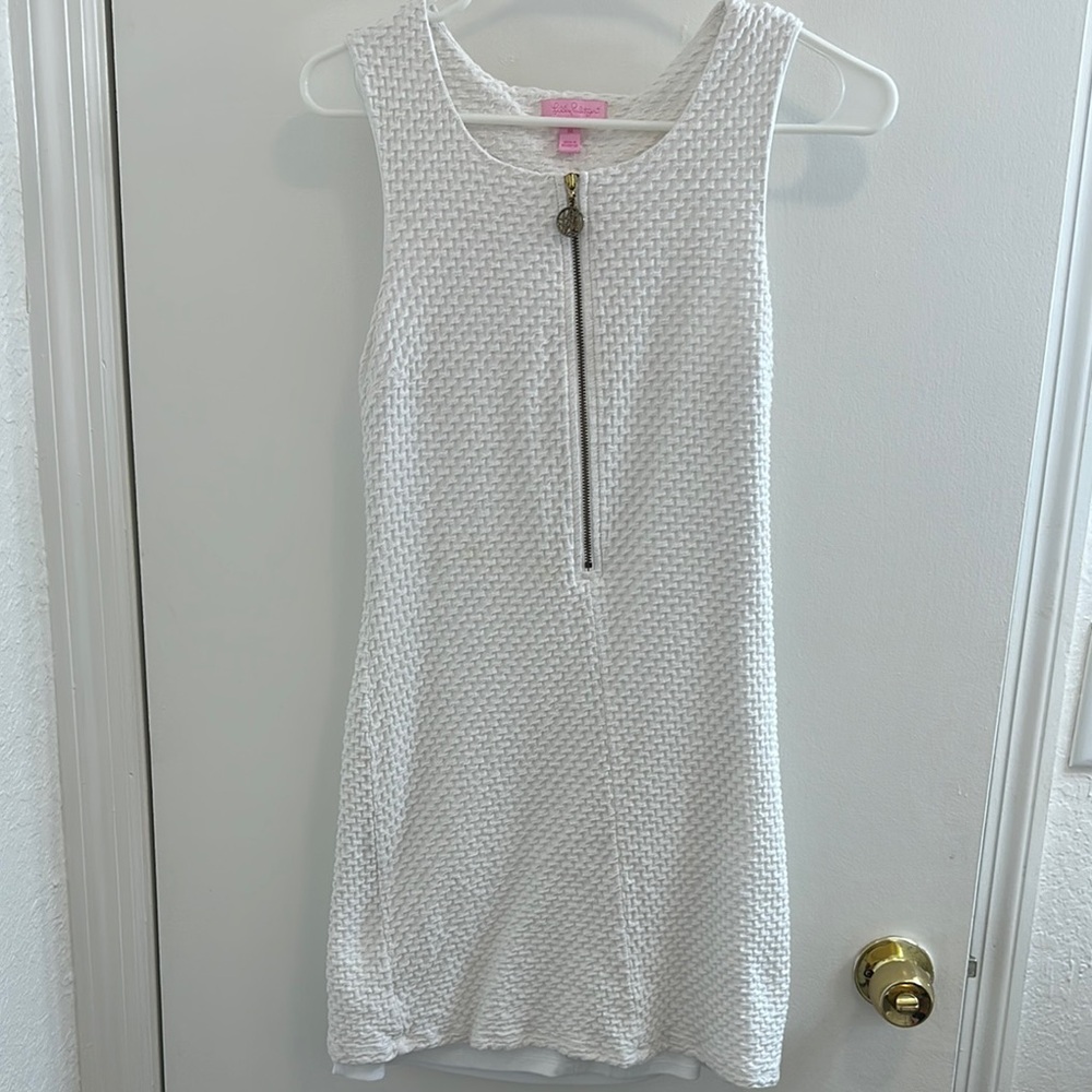 White Textured Lily Pulitzer Dress